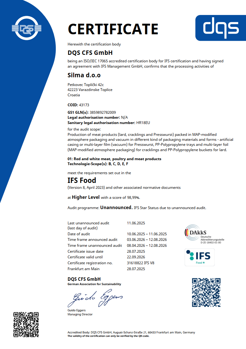 IFS Certifikat